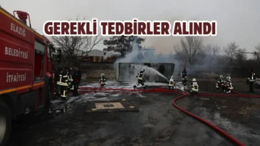 Elazığ İtfaiyesi yangın riskine karşı teyakkuzda