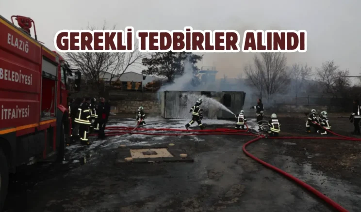 Elazığ İtfaiyesi yangın riskine karşı teyakkuzda