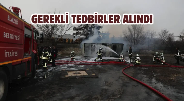 Elazığ İtfaiyesi yangın riskine karşı teyakkuzda