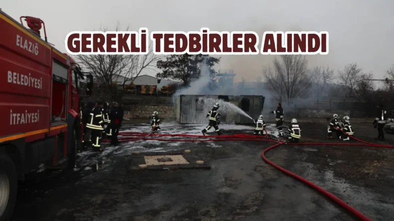 Elazığ İtfaiyesi yangın riskine karşı teyakkuzda