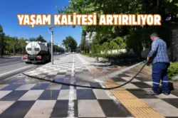 Elazığ’da cadde ve sokaklar temizleniyor
