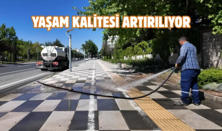 Elazığ’da cadde ve sokaklar temizleniyor
