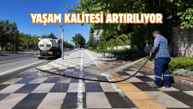 Elazığ’da cadde ve sokaklar temizleniyor