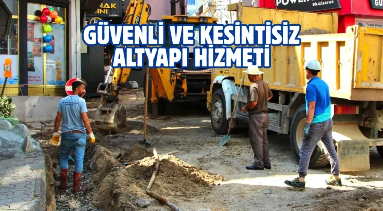 Giresun’da altyapı çalışmaları devam ediyor