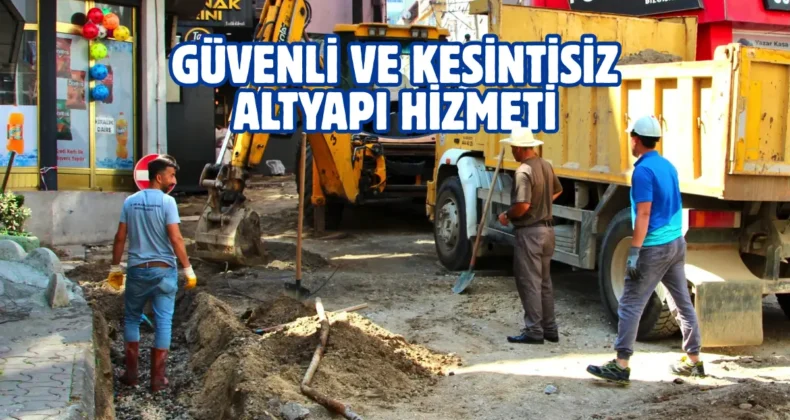 Giresun’da altyapı çalışmaları devam ediyor