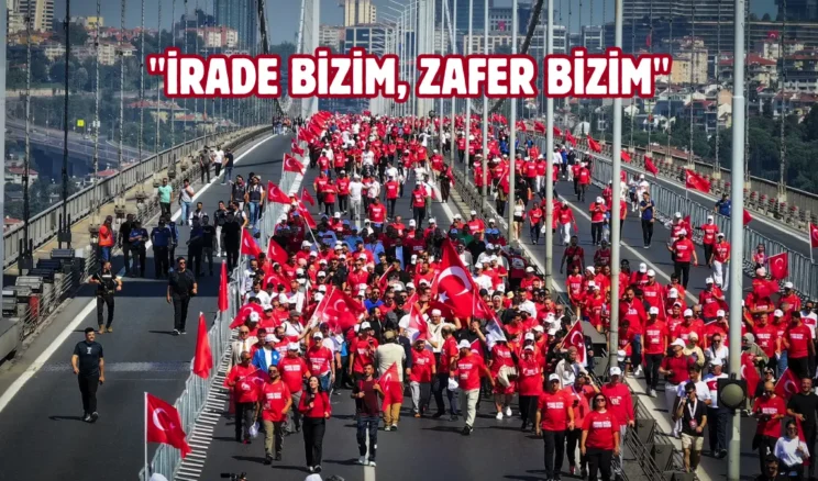 15 Temmuz Şehitler Köprüsü’nde anma yürüyüşü düzenlendi