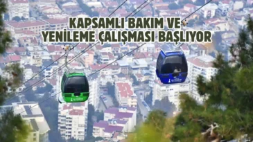 İzmir Balçova Teleferik Tesisleri yenileniyor