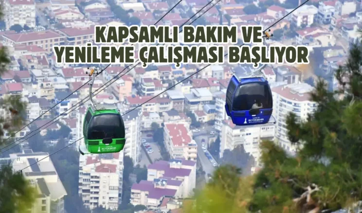 İzmir Balçova Teleferik Tesisleri yenileniyor