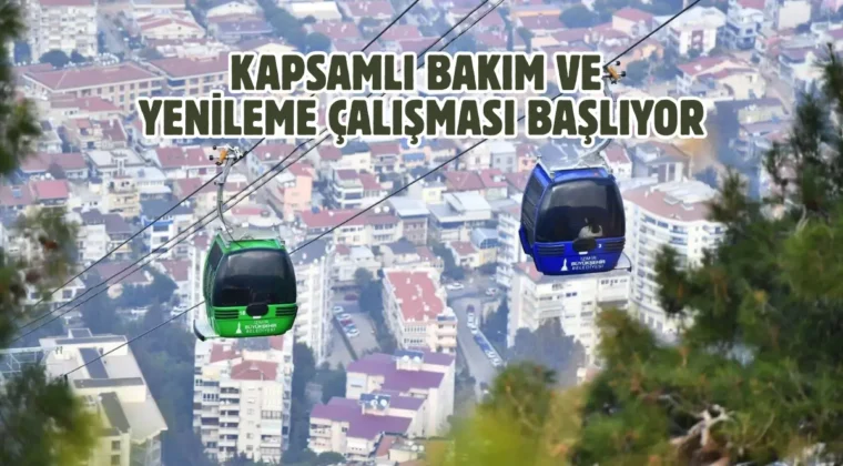 İzmir Balçova Teleferik Tesisleri yenileniyor