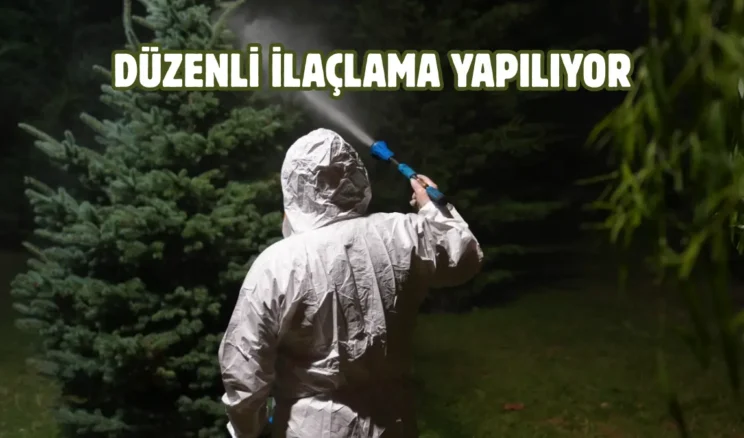Keçiören’de parklar ve yeşil alanlar ilaçlanıyor