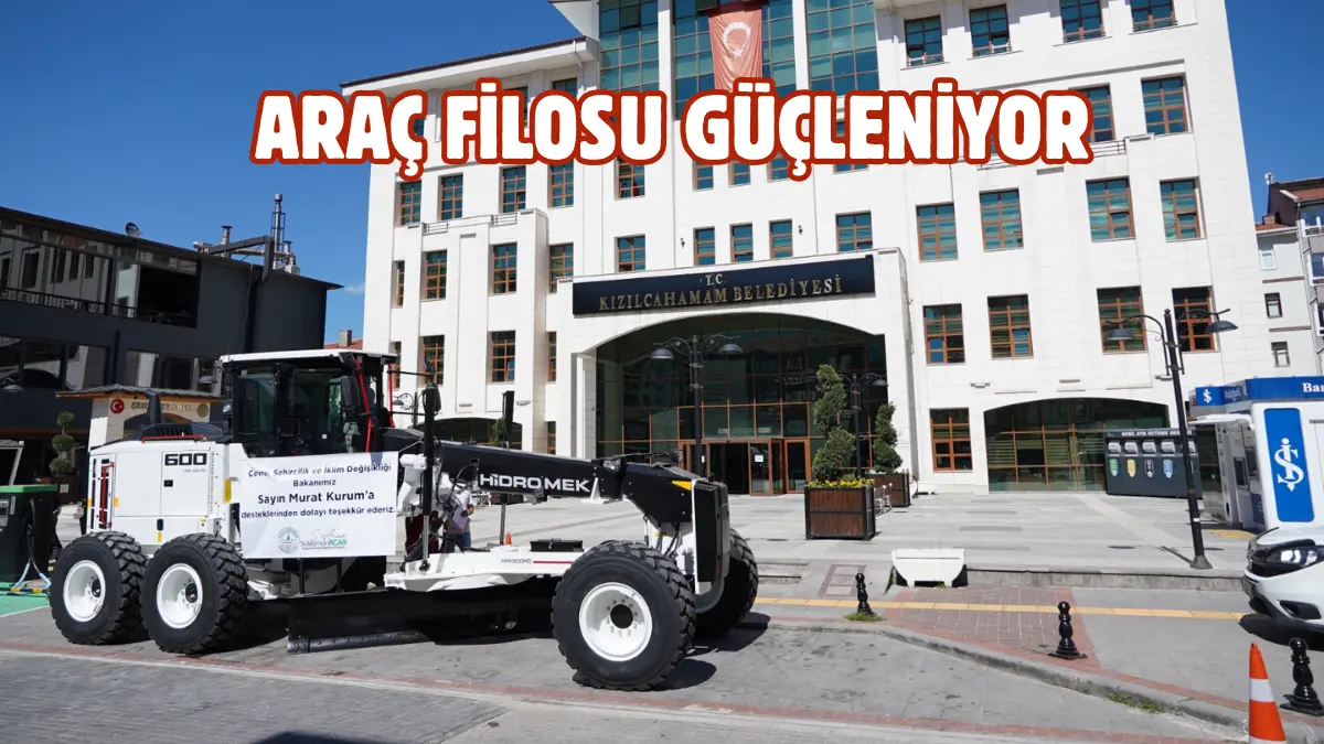 Kızılcahamam Belediyesi, ilçede hizmet kapasitesini güçlendirmek amacıyla belediye filosuna kazandırdığı