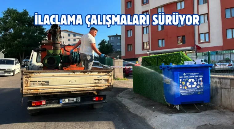 Kızılcahamam’da haşereyle mücadele sürüyor