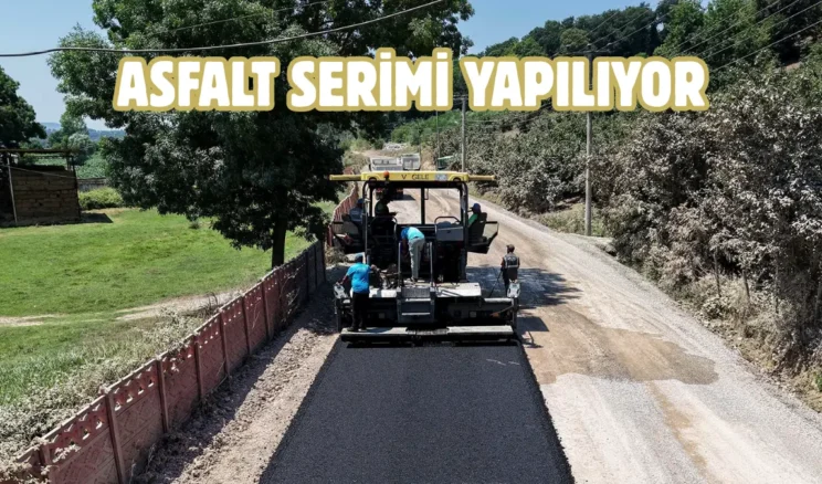 Sakarya Gölkent Grup Yolu’nda sıcak asfalt mesaisi