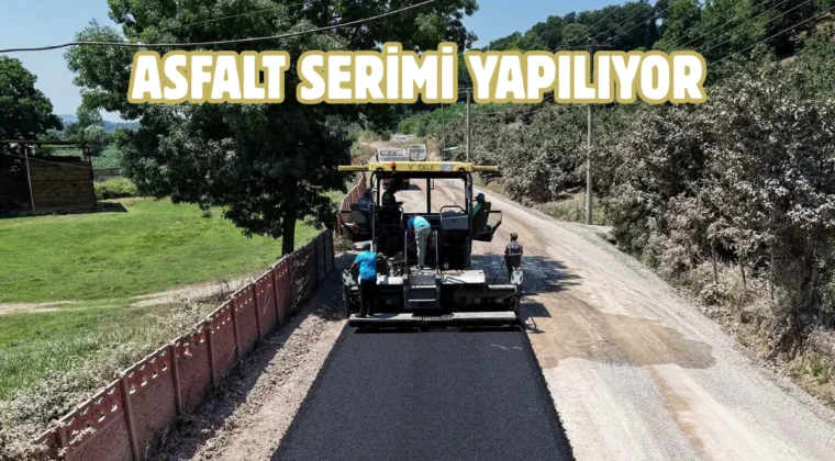 Sakarya Gölkent Grup Yolu’nda sıcak asfalt mesaisi
