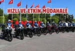 Samsun’da motosikletli zabıta ekipleri sahada