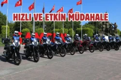 Samsun’da motosikletli zabıta ekipleri sahada