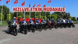 Samsun’da motosikletli zabıta ekipleri sahada