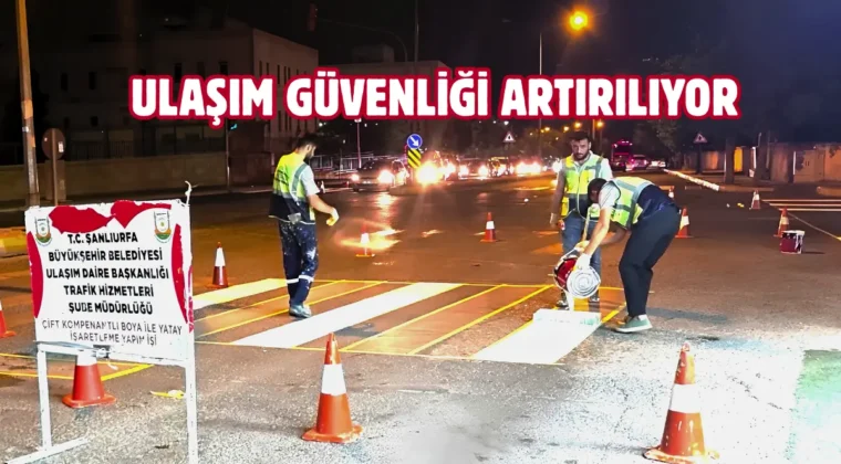 Şanlıurfa’da trafik güvenliği için yoğun mesai sürüyor
