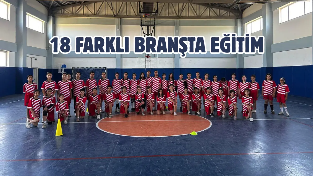 Van Büyükşehir Belediyesi tarafından düzenlenen Yaz Spor Okulları, 18 farklı