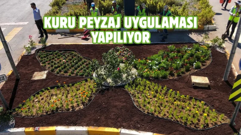 Van’da cadde ve refüjler çiçeklerle süsleniyor