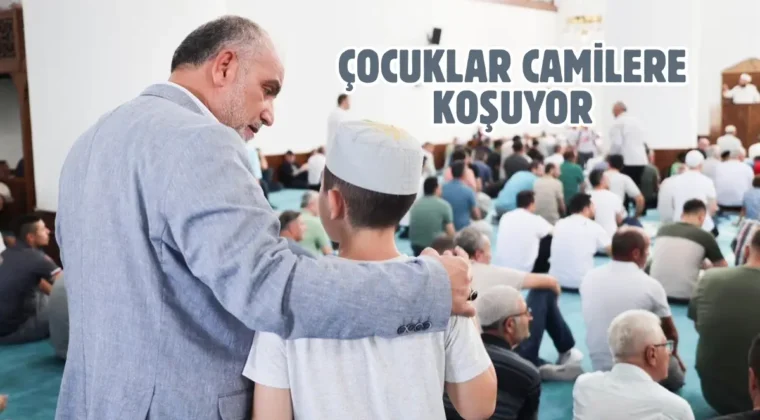 Canik’te camiler çocuklarla doldu taştı
