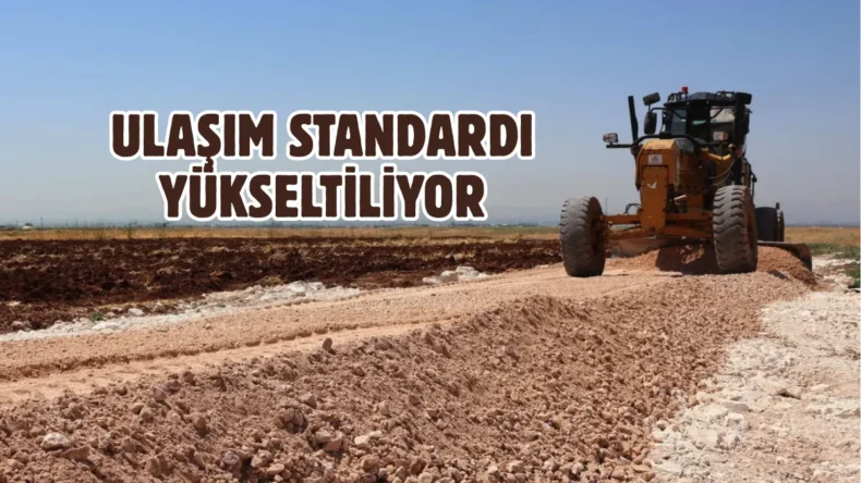 Haliliye kırsalında yollar güvenli hale getiriliyor