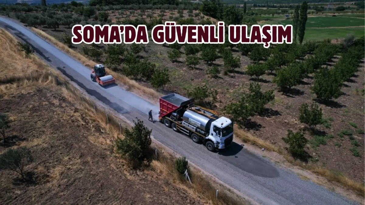 Manisa Büyükşehir Belediyesi, Soma ilçesinde yürütülen çalışmalar kapsamında 8 kilometrelik