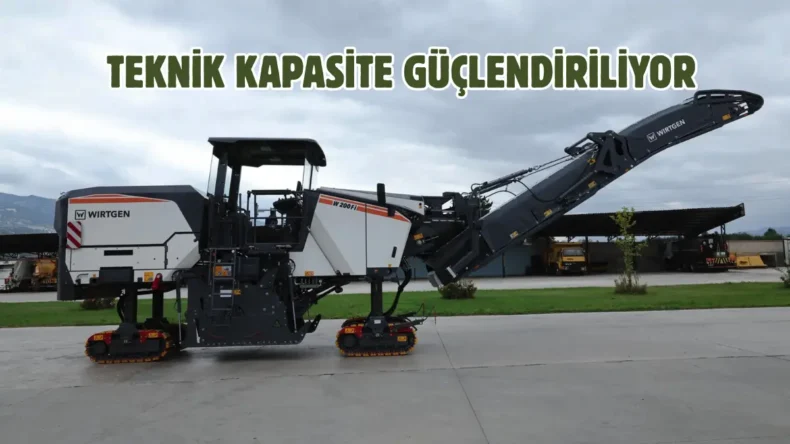 Tokat’ta yeni asfalt kazıma makinesi hizmete girdi