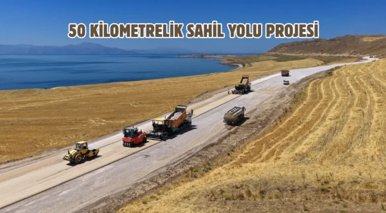 Van Gölü Sahil Yolu projesinde çalışmalar sürüyor