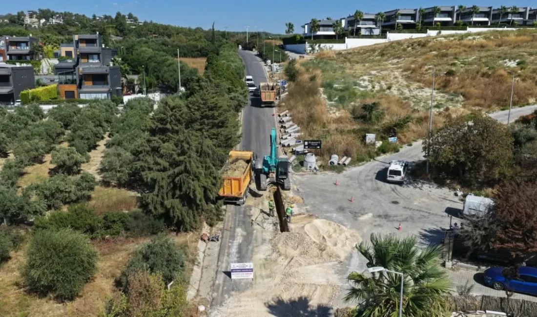 Aydın Büyükşehir Belediyesi, Kuşadası Soğucak Mahallesi’nde ilave kanalizasyon şebeke hattı