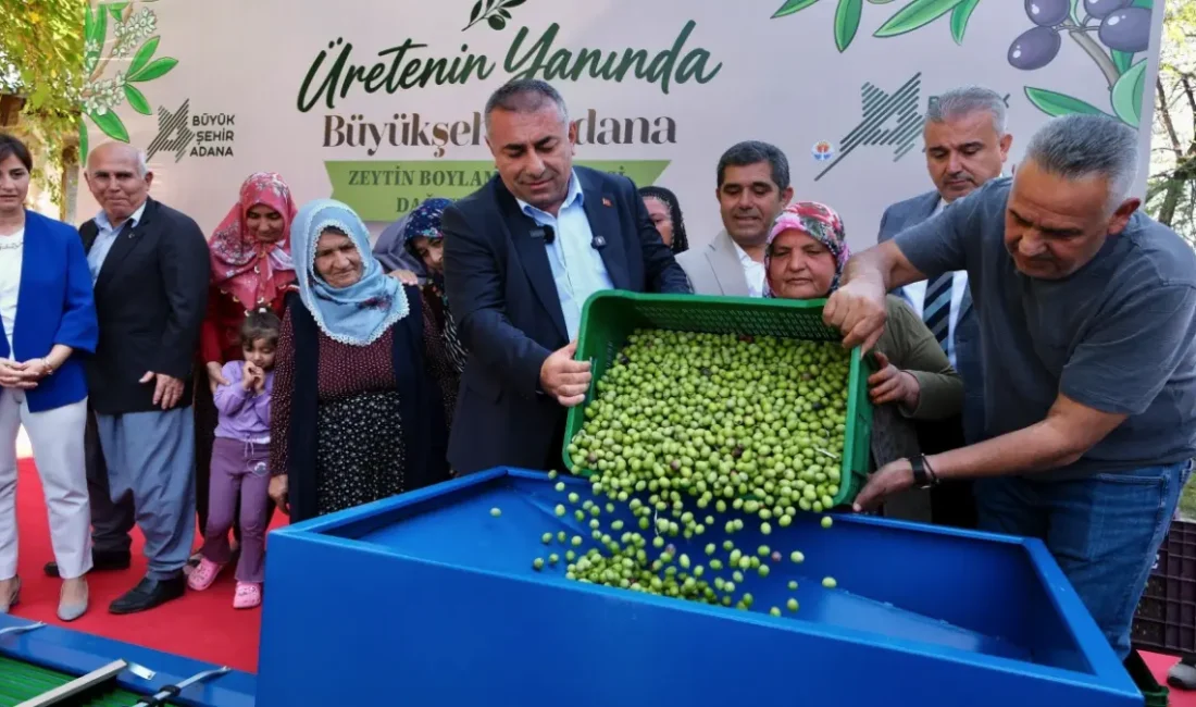Adana Büyükşehir Belediyesi, tarımsal üretimi destekleme çalışmaları kapsamında zeytin üreticilerine