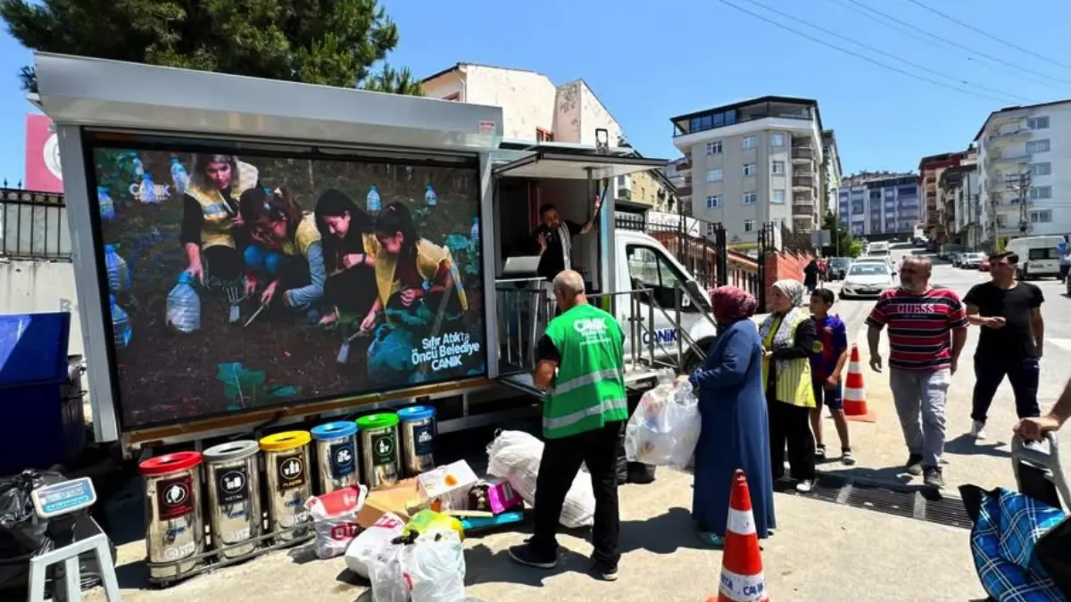 Canik Belediyesi, mobil sıfır atık aracı ve sıfır atık marketine