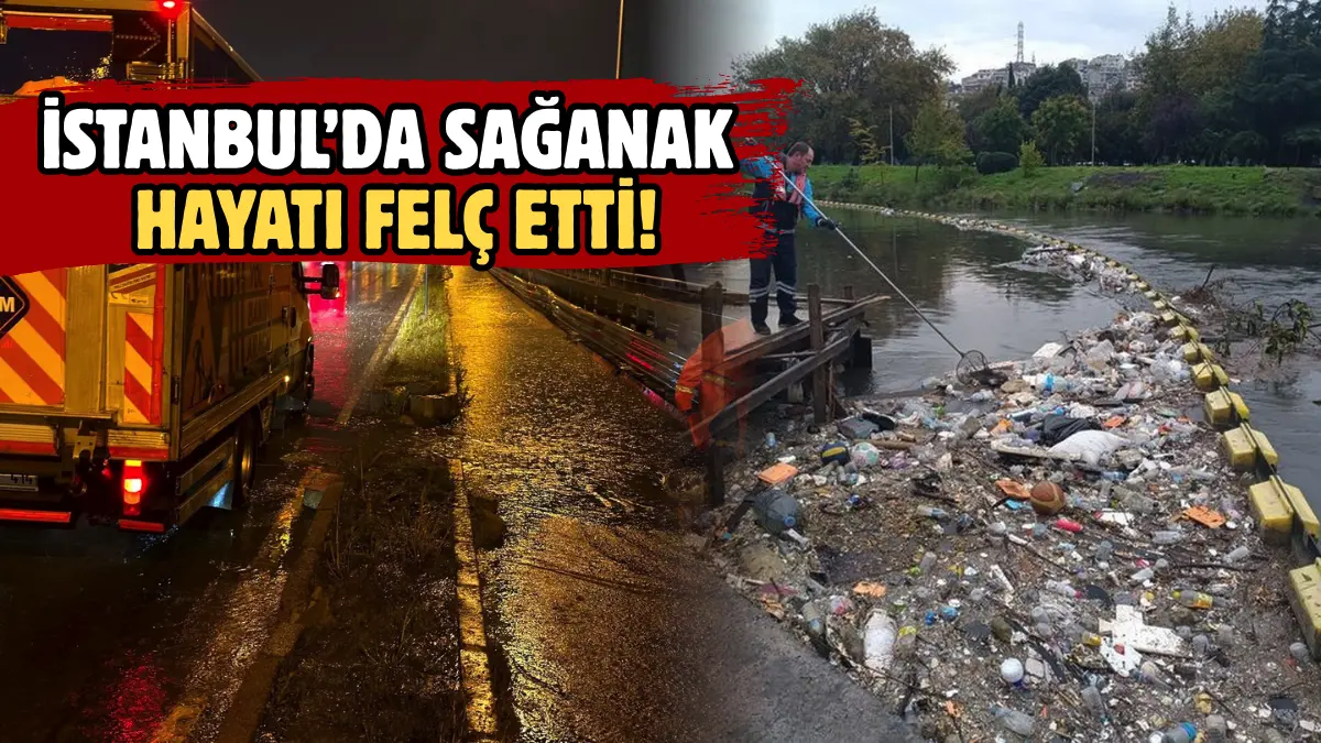 İstanbul’da etkili olan sağanak nedeniyle kentin birçok noktasında su baskınları