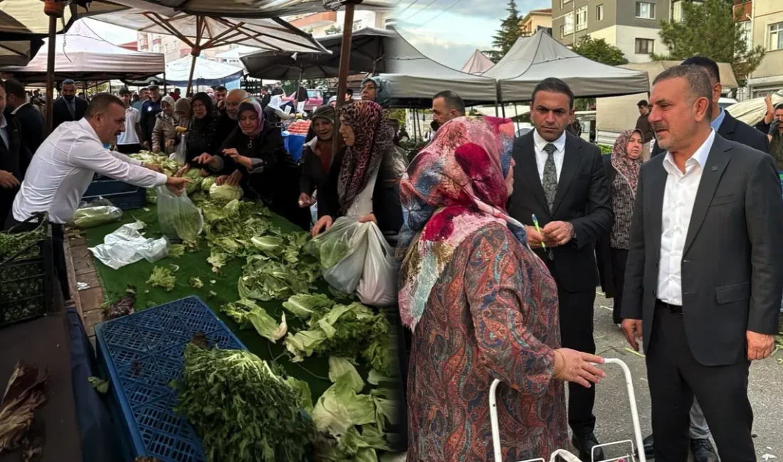 Sincan Belediye Başkanı Murat Ercan, İstasyon Mahallesi semt pazarını ziyaret